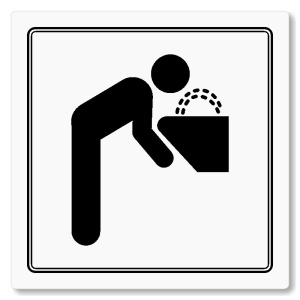 Pítko, 148x148mm, bílá, Utah